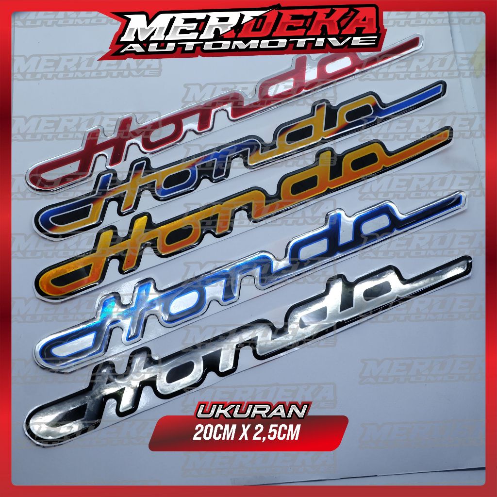 Emblem timbul honda latin / emblem honda latin / emblem honda latin titanium