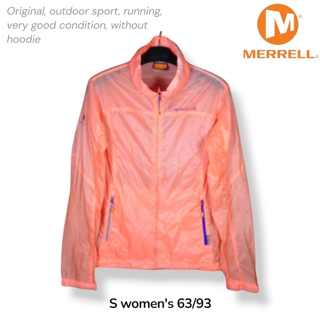 Merrell Jaket Olahraga Running Wanita Size S Warna Soft Orange