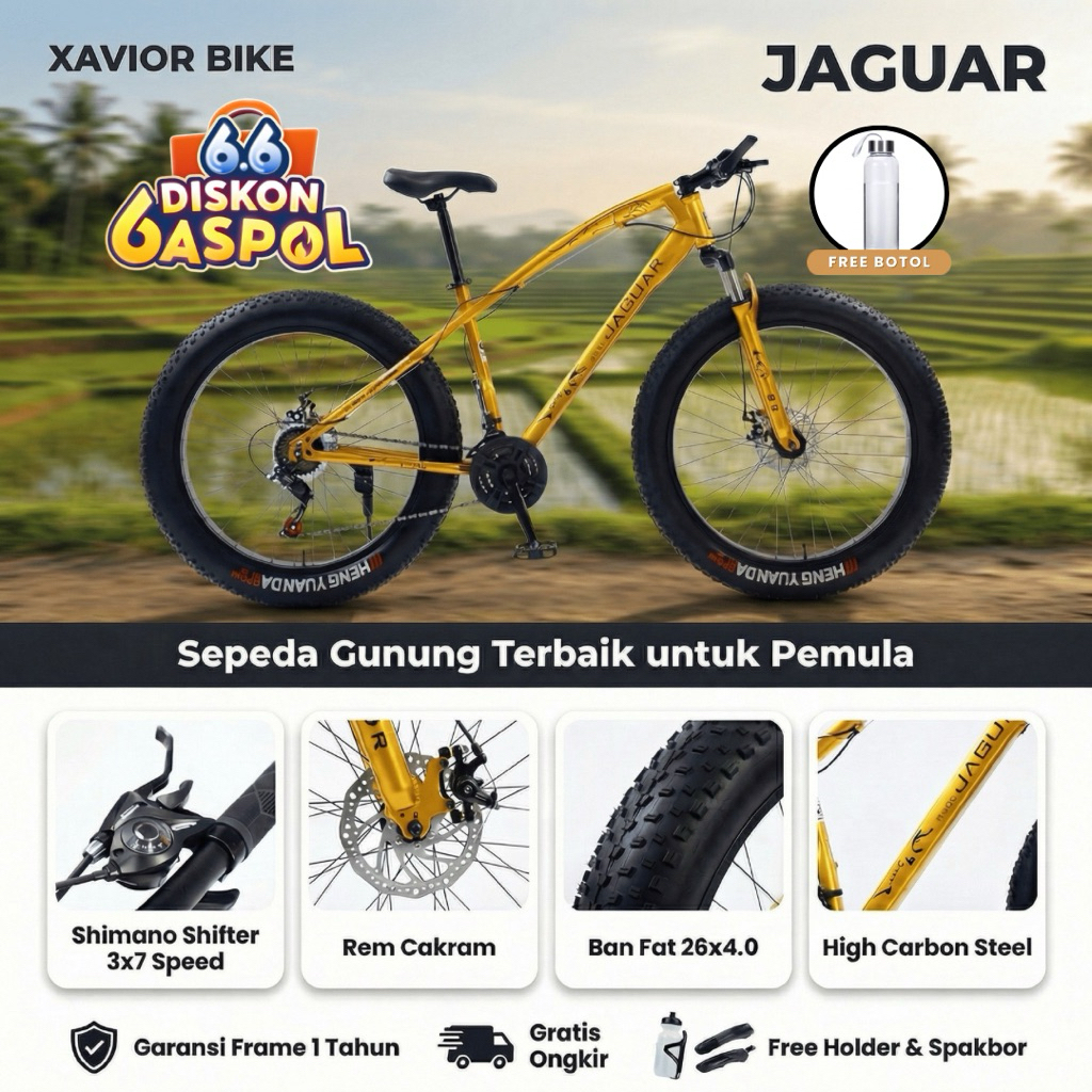 SEPEDA GUNUNG MTB 26 Inch XAVIOR JAGUAR 21 Speed