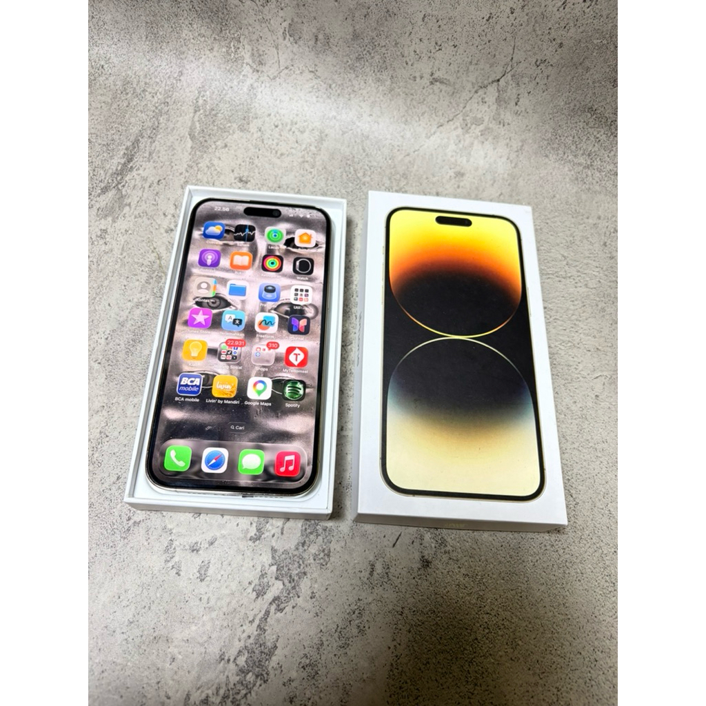 iPhone 14 Pro Max 128GB Gold Garansi Ext Inter Part Original