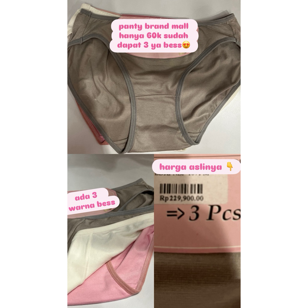panty lindex hanya 60k (3 biji)