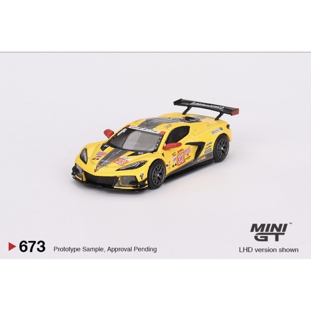 Mini GT 673 Chevrolet Corvette C8.R #33 2023 WEC 1000 Miles Sebring Winner
