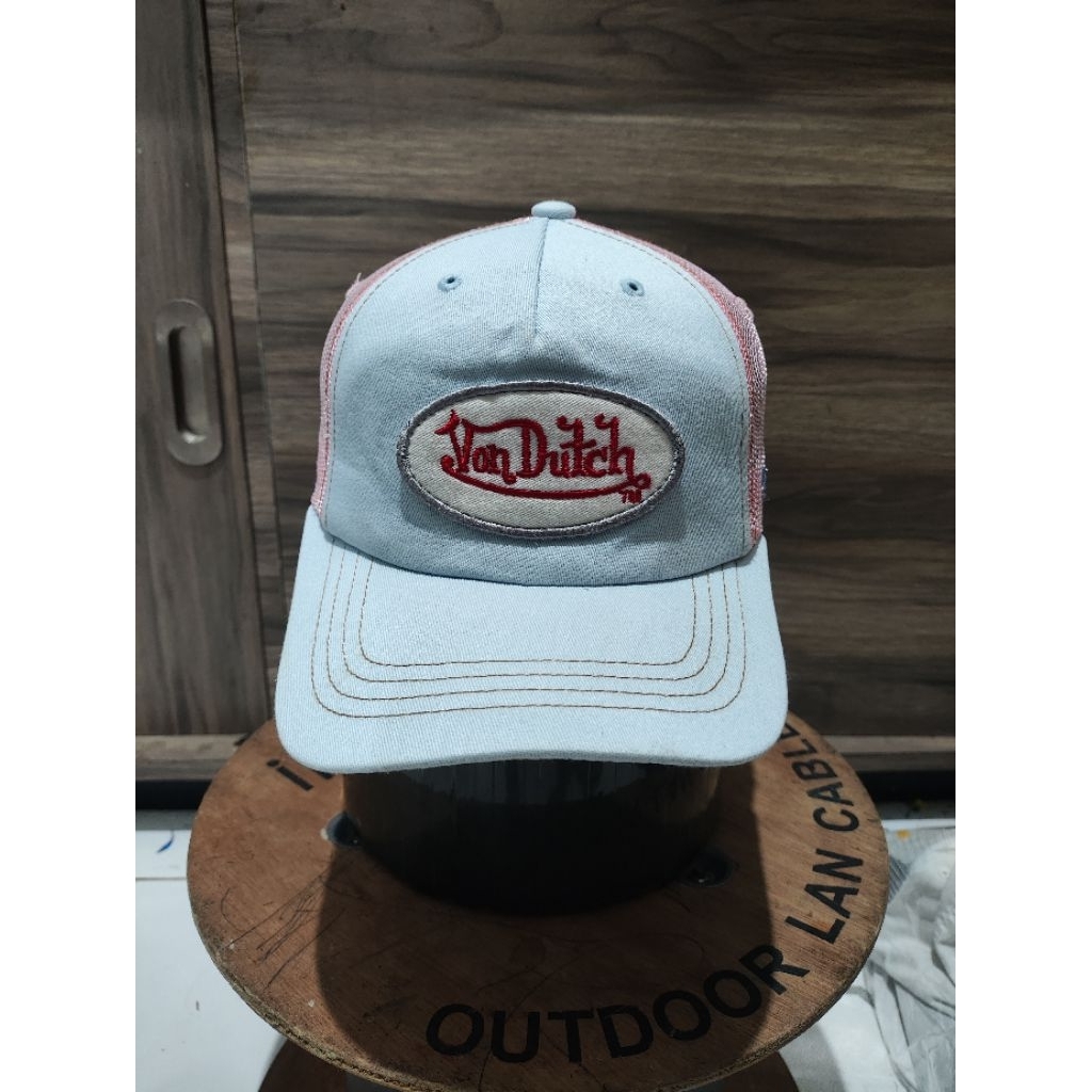 Von Dutch topi von dutch original full tag size awal 57 cm