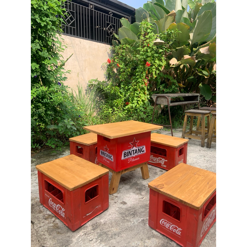 Set Meja Kursi krat | 1 Meja krat + 4 Kursi krat