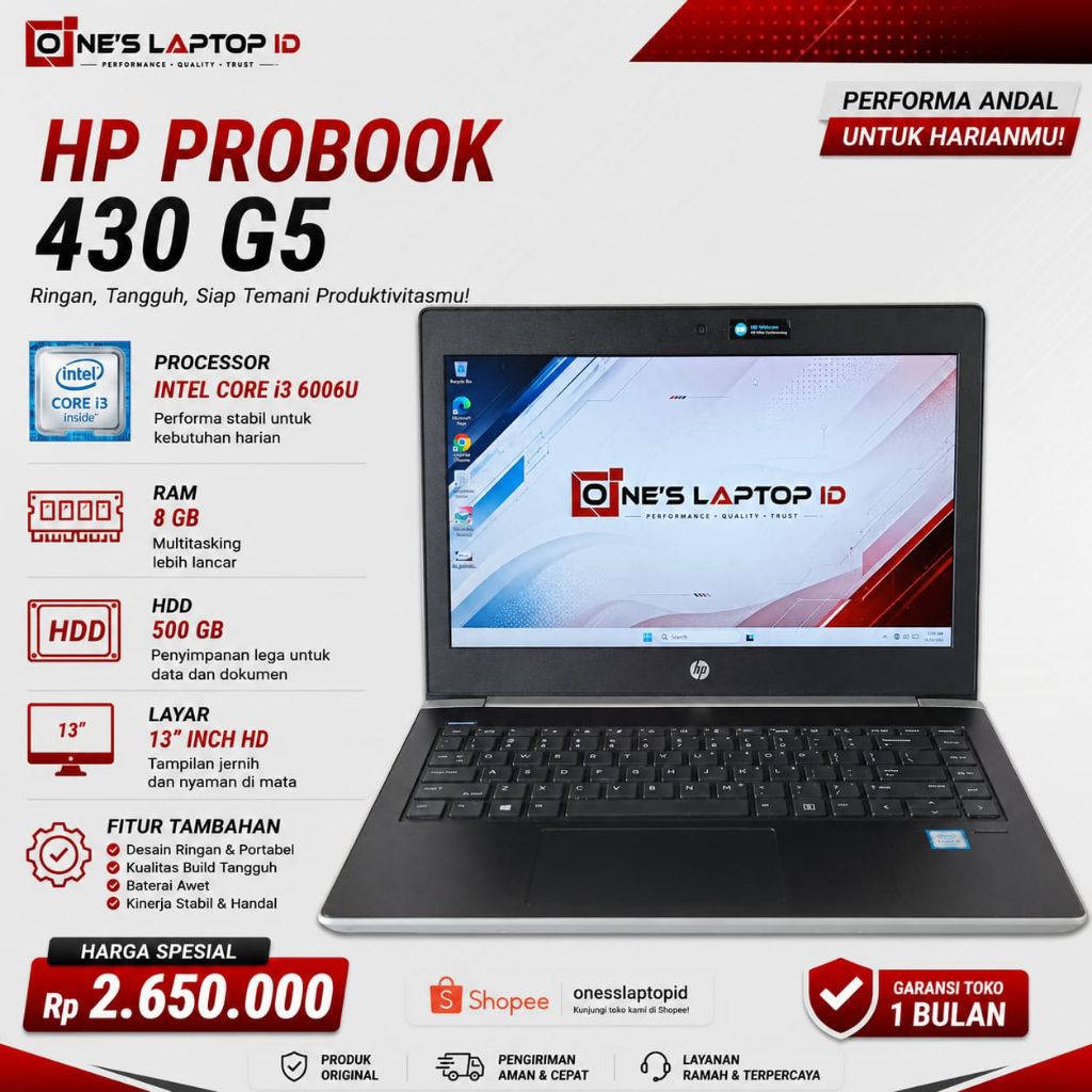 HP PROBOOK 430-G5 I3-6006U