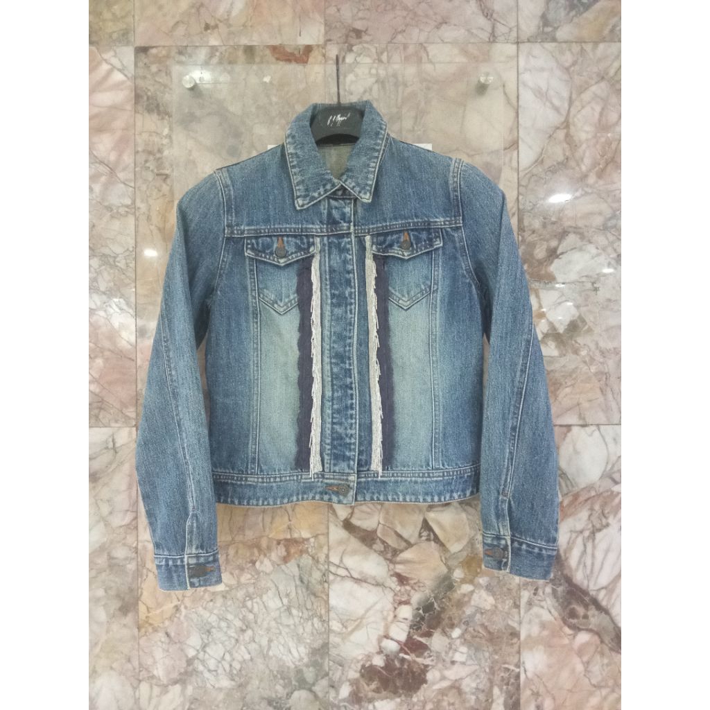 sale jaket jeans wanita comme ca ism size M