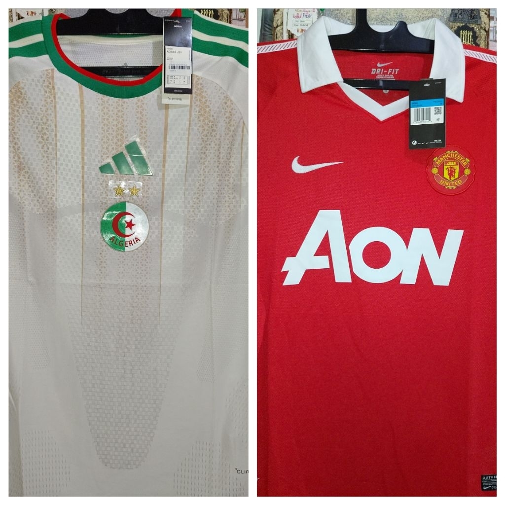 jersey manchester united Grade Ori & Algeria Player Issue (kondisi second like new)