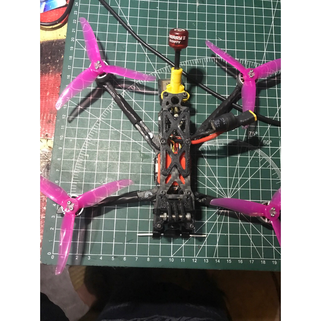 fpv drone analog rakitan 4inch (only drne)