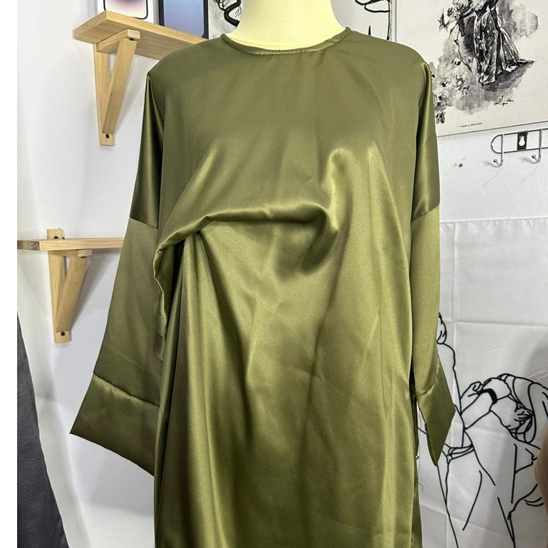 KAPTAN NAMIRA/ ATASAN WANITA TUNIK POLOS DEWASA SATIN VELVET