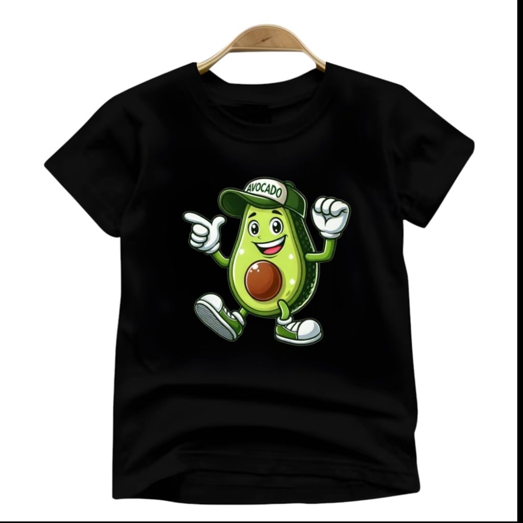 baju kaos baju anak gambar buah alpukat lucu