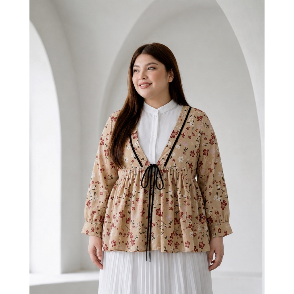 Bigissimo -  Lanina Blouse | Atasan Wanita Blouse Big Size Jumbo