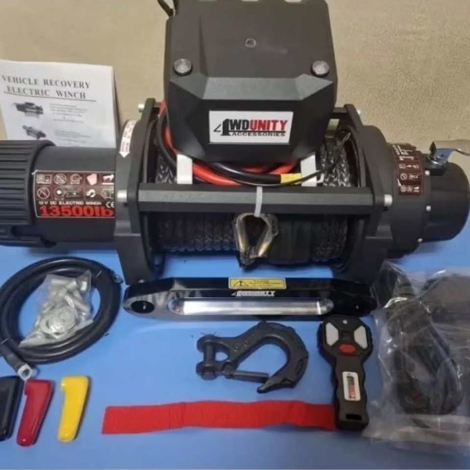 Winch Mobil Offroad 4WDUNITY 12V 13500LBS Tali Plasma | Winch 13500LBS Plasma 12V | Winch Mobil Towi