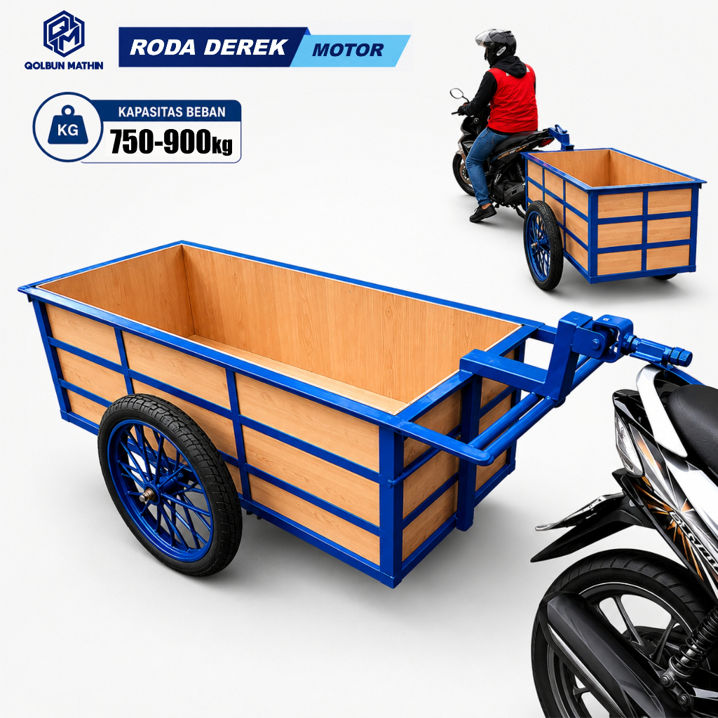 Gerobak Derek Tow Cart Crane Barrow Container Gerobak Kontainer Derek Motor dinding Multiplek