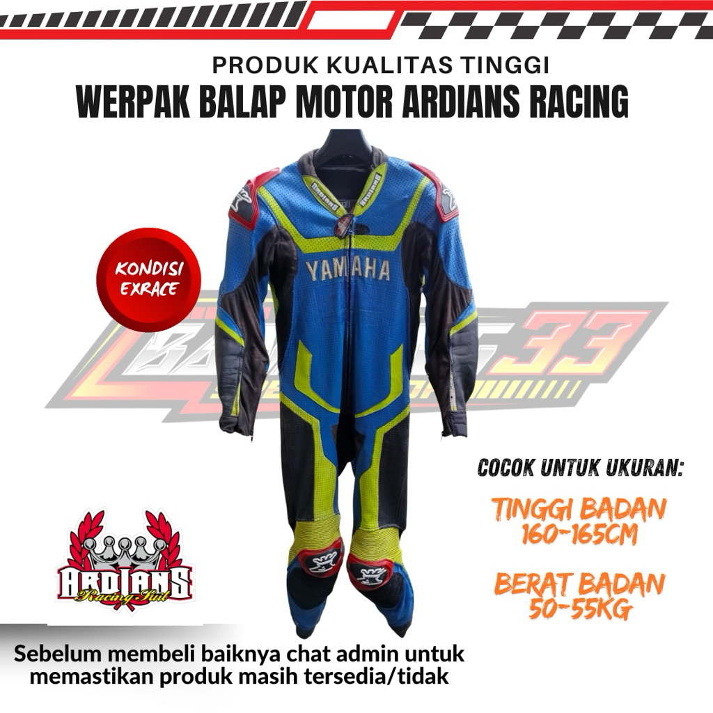 Werpak Balap Motor Road Race ARDIANS Racing Suit