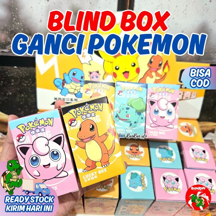 Blind box Ganci Pokemon/ Ganci pokemon/ Blind box Pokemon/ Gantungan Kunci Blind box/ Gantungan Kunc