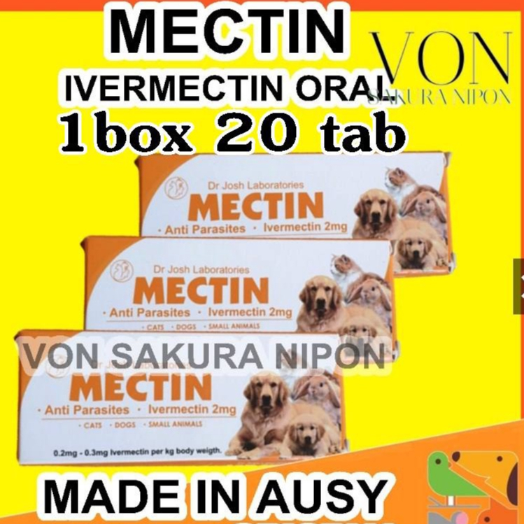 MECTIN OBAT DEMODEX SCABIES PARASIT MECTIN IVERMECTIN ORAL 2MG