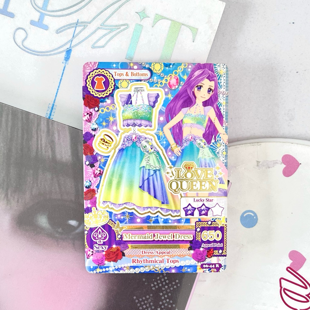 Original Card  |  Aikatsu Mizuki Kanzaki Mermaid Dress Kartu Rare