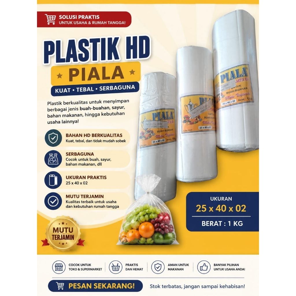 Plastik HD Buah - Plastik Buah - Plastik HD Roll Buah & Sayur