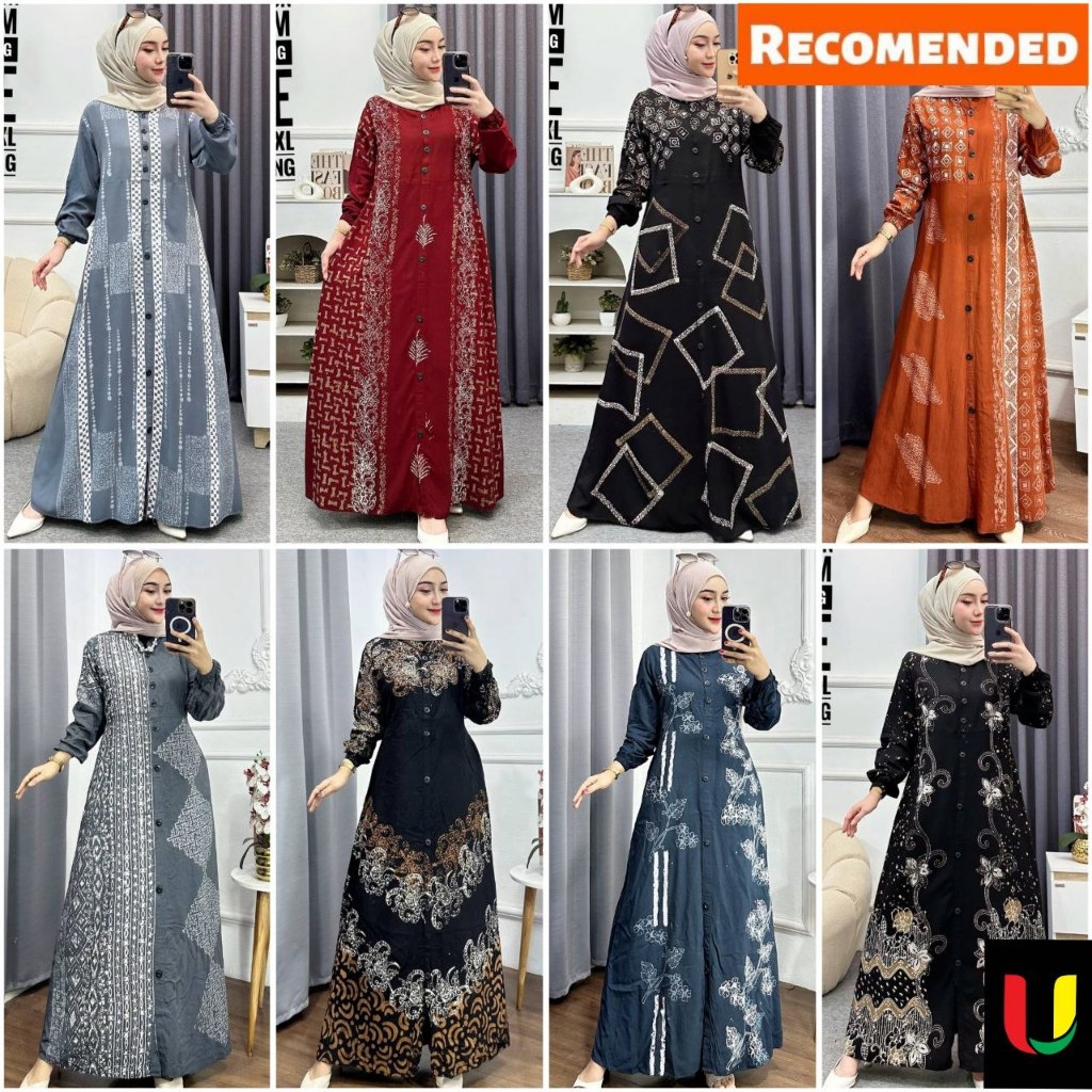Batik Usman - Gamis Kekinian Terbaru 2026 Baju Wanita Rayon Twill