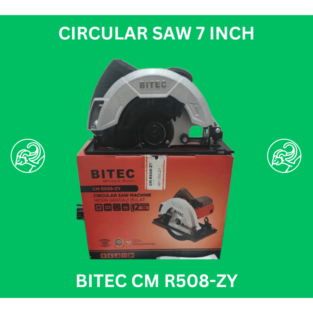 BITEC CM R508-ZY Mesin Gergaji Circular Saw 7" Mesin Gergaji 7 inch BITEC CM R508-ZY