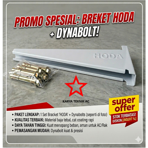 BREKET AC HODA / BREKET OUTDOOR MERK HODA