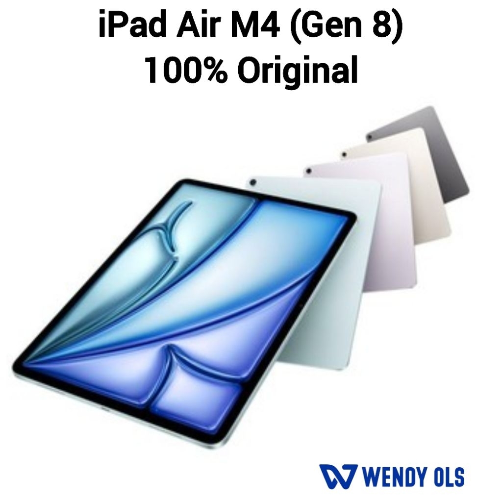 iPad Air 8 M4 Chip 2026 11 inch & 13 inch 128GB 256GB 512GB 1TB Wifi / Cellular 5G Gen 8th 11" 13" B