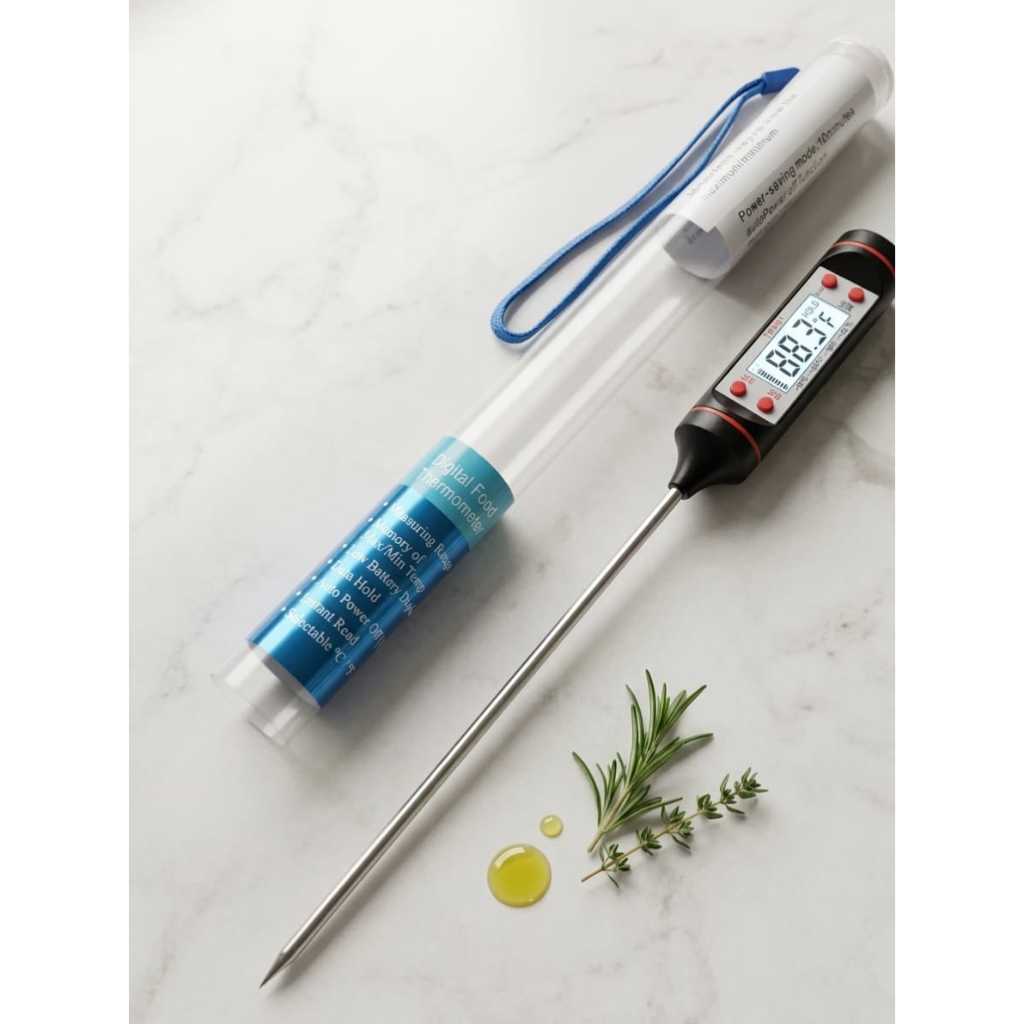 Termometer Makanan Digital Termometer Dapur Tusuk Masak Daging & Cairan