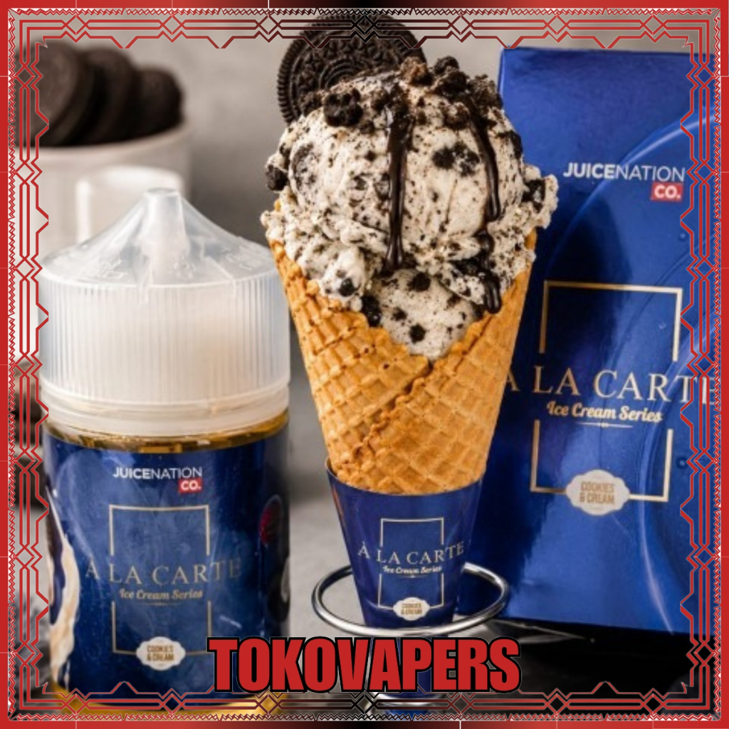 A LA CARTE ICE CREAM NEW FLAVOUR FREEBASE SERIES 60ML ORIGINAL 100%