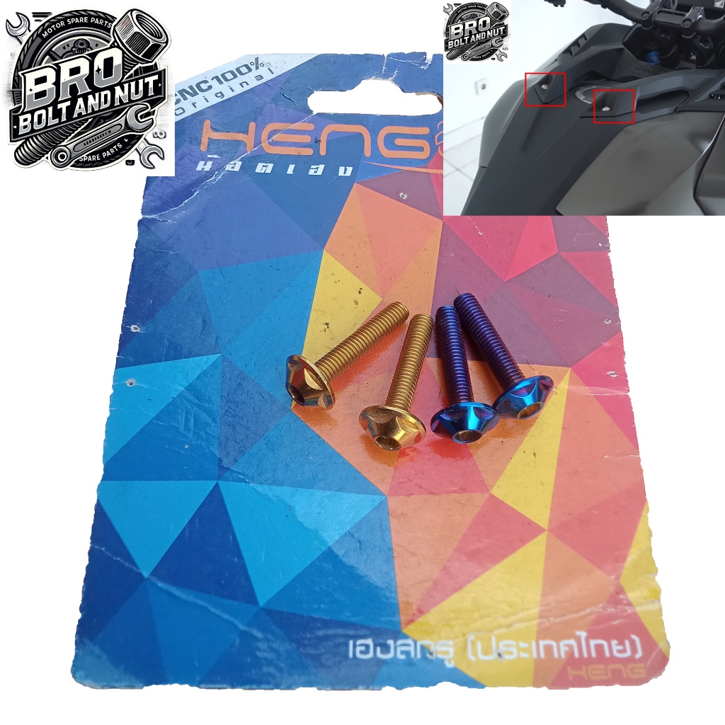 Baut Probolt Body Cover Tengki Atas CB 150 X Original Heng Thailand Set Isi 2