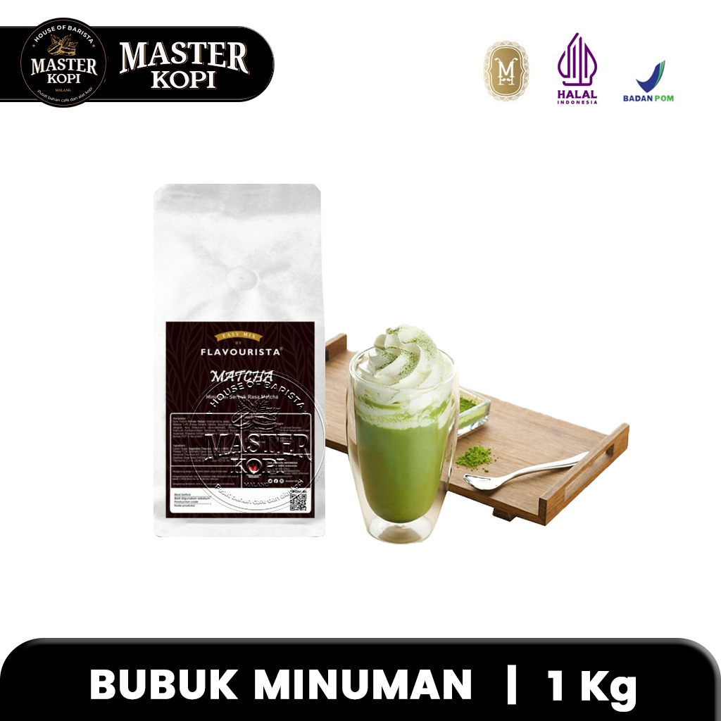 Bubuk Minuman Matcha Flavourista Easy Mix (1 Kg)