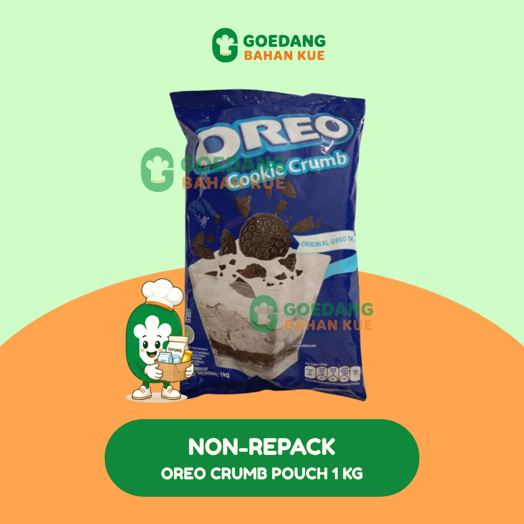 OREO CRUMB KASAR 1 KG - OREO BISCUIT COOKIE CRUMB POUCH 1 KG