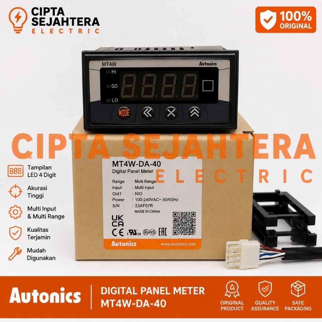 Autonics digital panel meter MT4W-DA-40