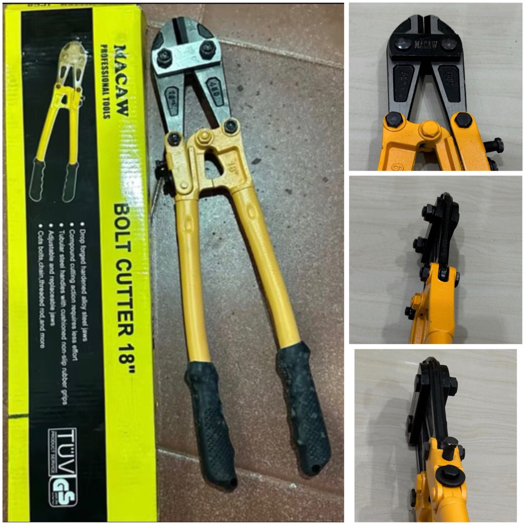 MACAW / kokon 45cm = 18” inci  GUNTING BESI BETON AS BAUT concrete iron rod scissors  snip wire iron