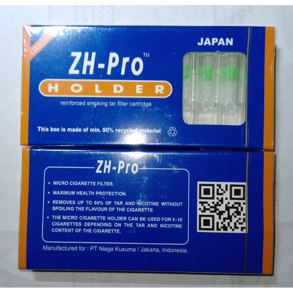 ZH Pro10 HOLDER REINFORCED SMOKING TAR FILTER CARTRIDGE