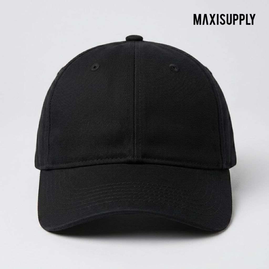 Maxisupply Snapback Polos Hitam Topi Pria | Polo Cap | Topi Baseball