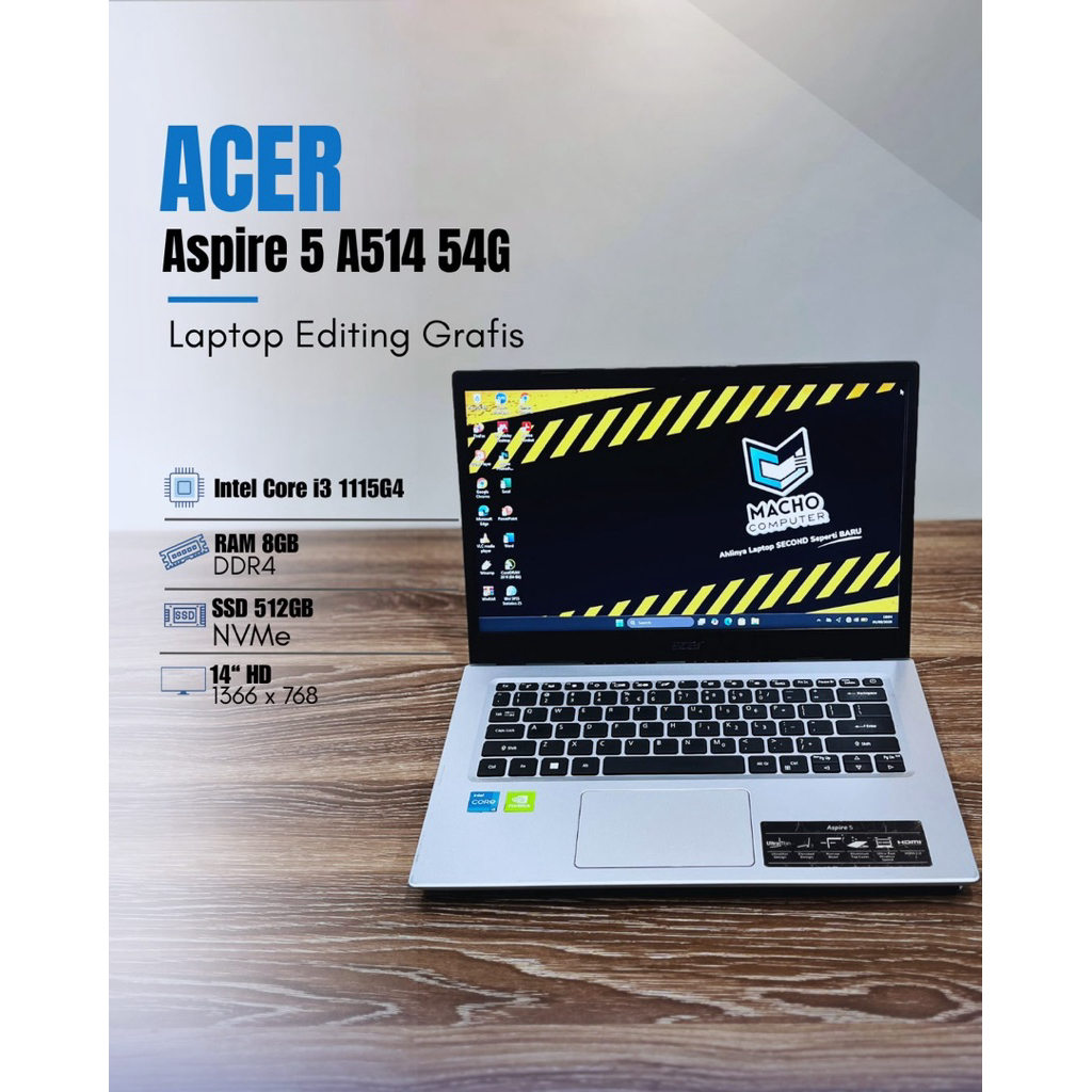 Acer Aspire 5 A514 54G intel core i3 1115G4