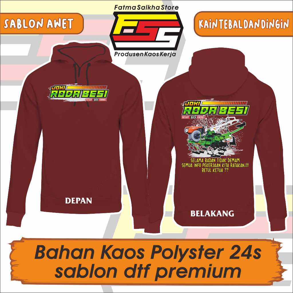KAOS BASAHAN TRAKTOR ROTARY