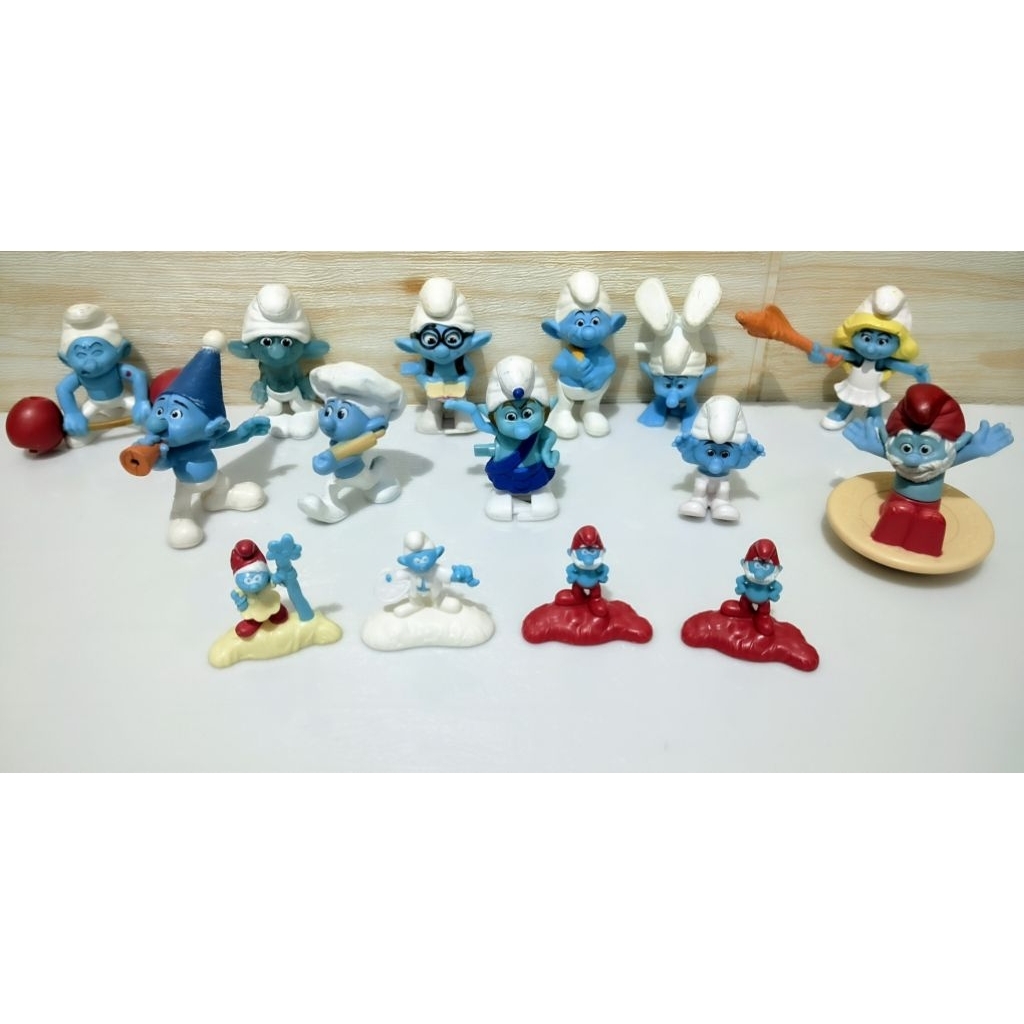 Smurfs 15 Figure Mcdonalds Happy Meal