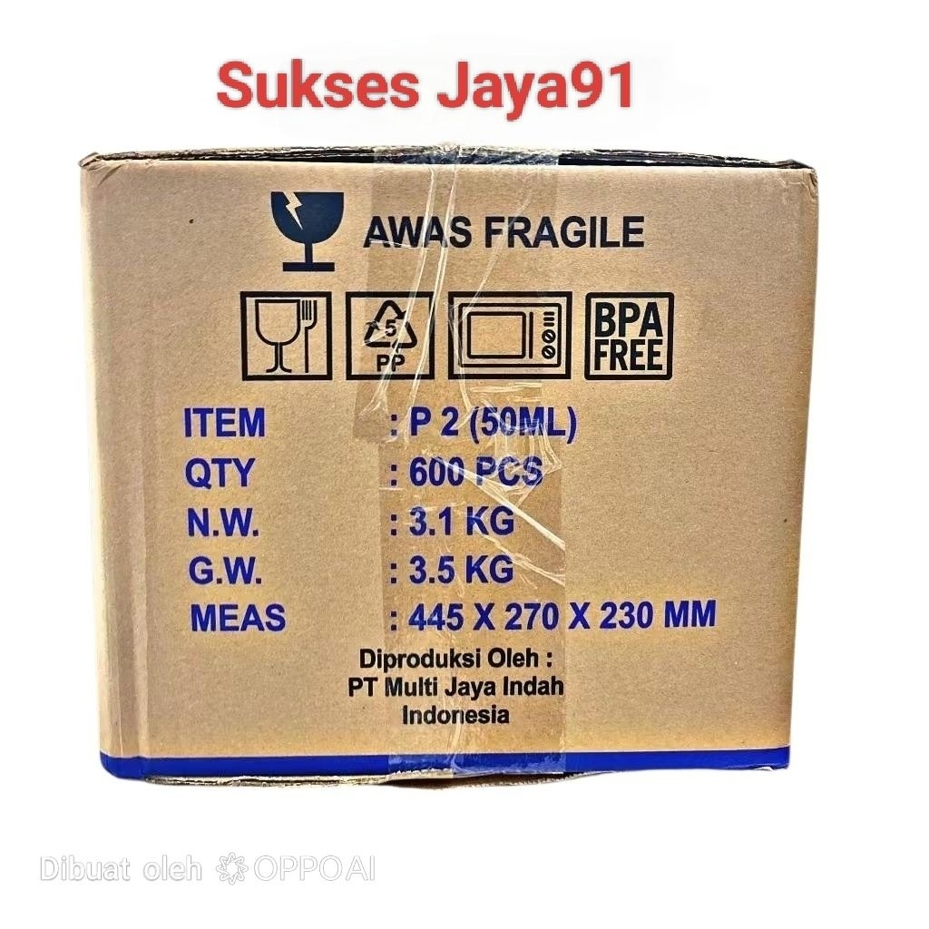 Grosir 1dus Thinwall DM Cup Sambel 25ml 35ml 50ml 80ml 100ml 150ml Cup Saus Sambal Bumbu Puding / Cu