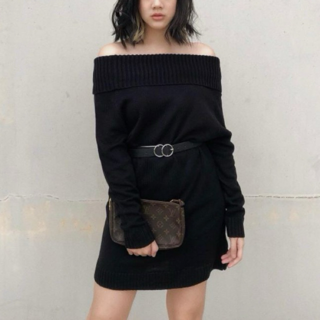KNITME - Elayne Off Shoulder Dress | Knit Dress