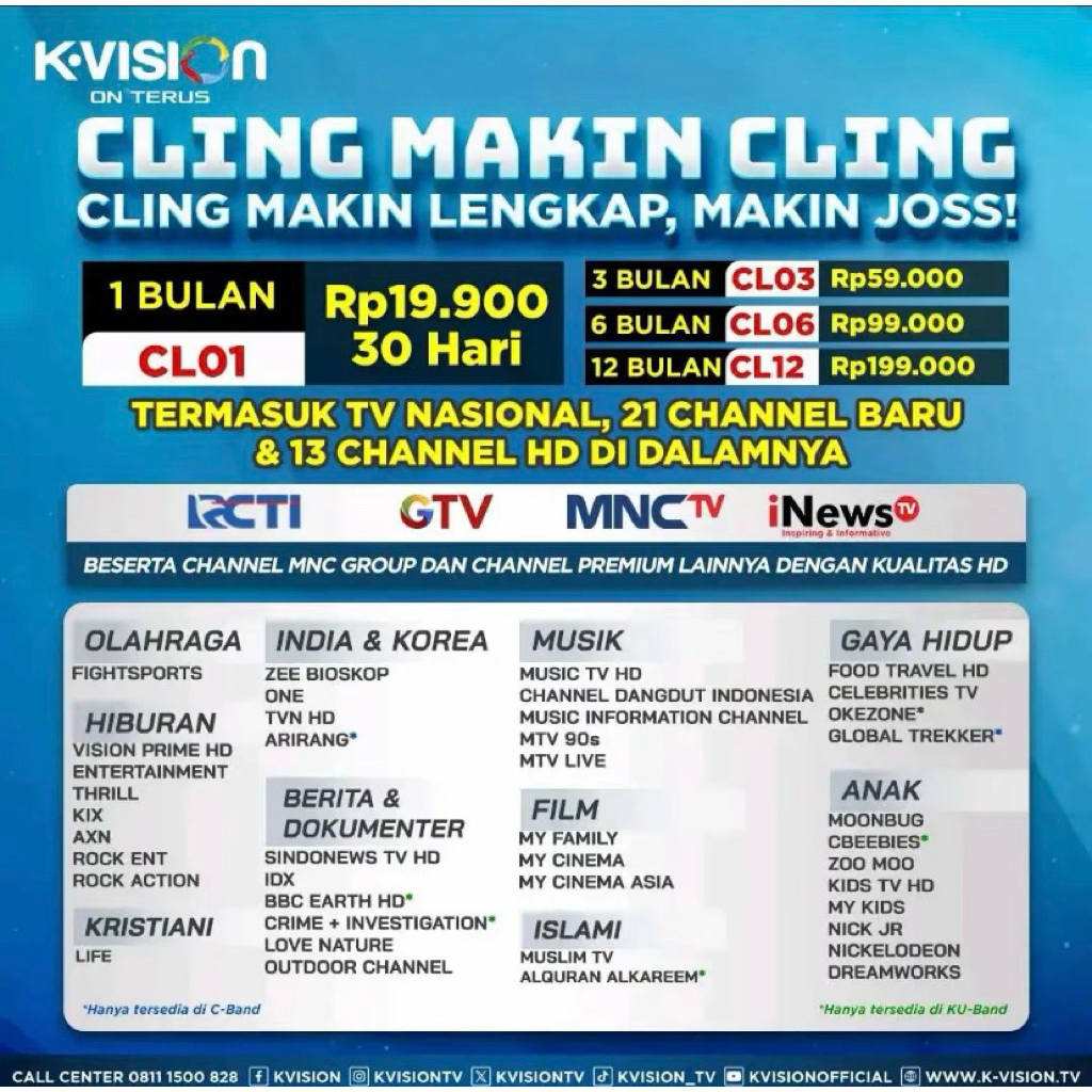 Kvision cling 6 bulan