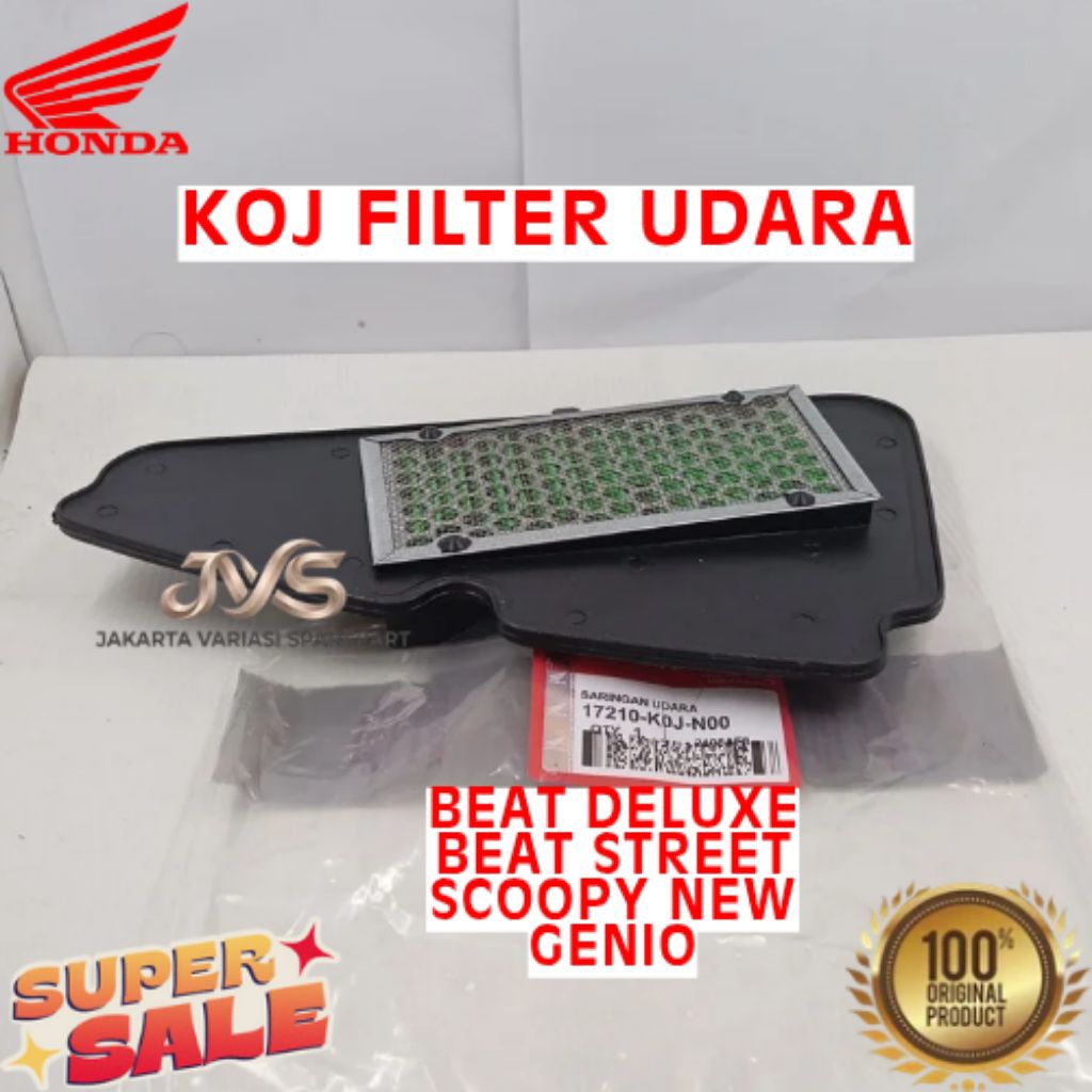 FILTER UDARA KODE KOJ, FILTER UDARA BEAT DELUXE, FILTER UDARA BEAT STREET, FILTER UDARA SCOOPY NEW, 