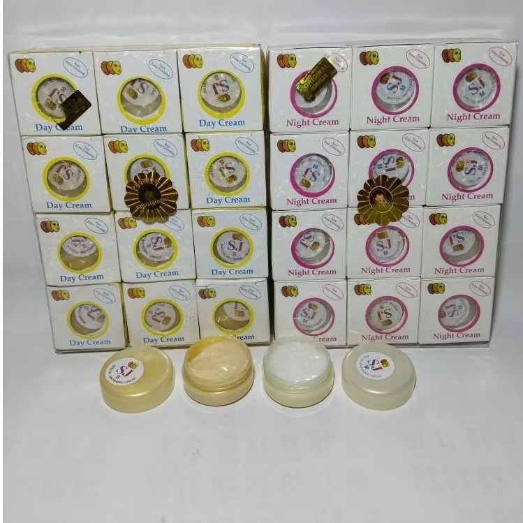12pcs SJ UV White Topeng sin jung Cream day&Night losinan dan ecer