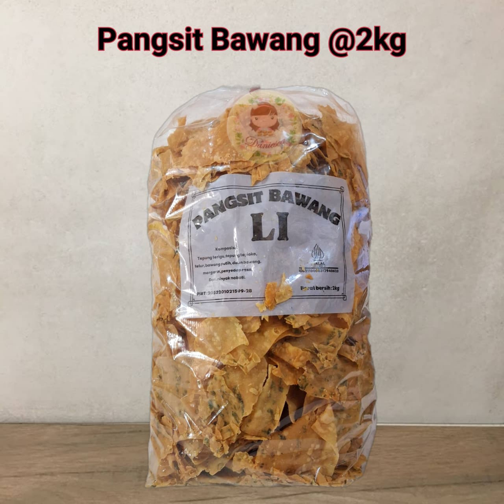 Pangsit bawang enak renyak gurih 1 ball 2kg (ds bgr)