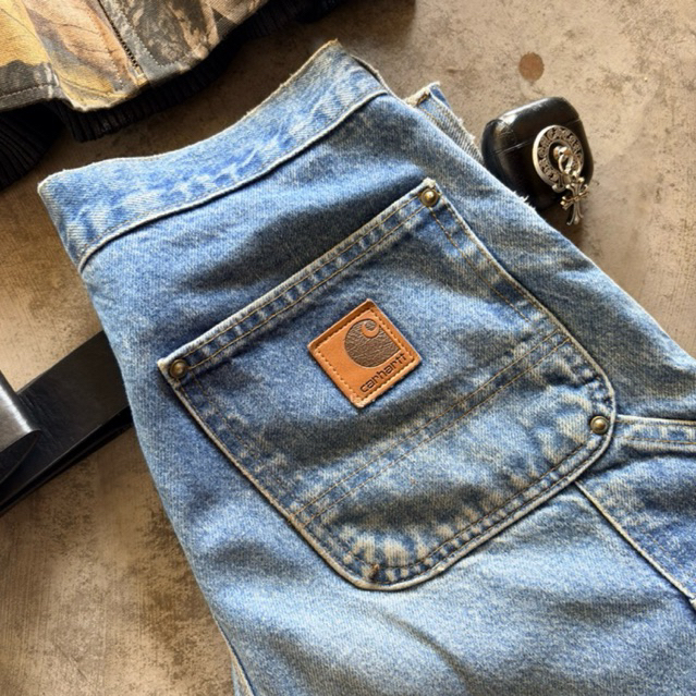 Double Knee Carhartt Blue Jeans