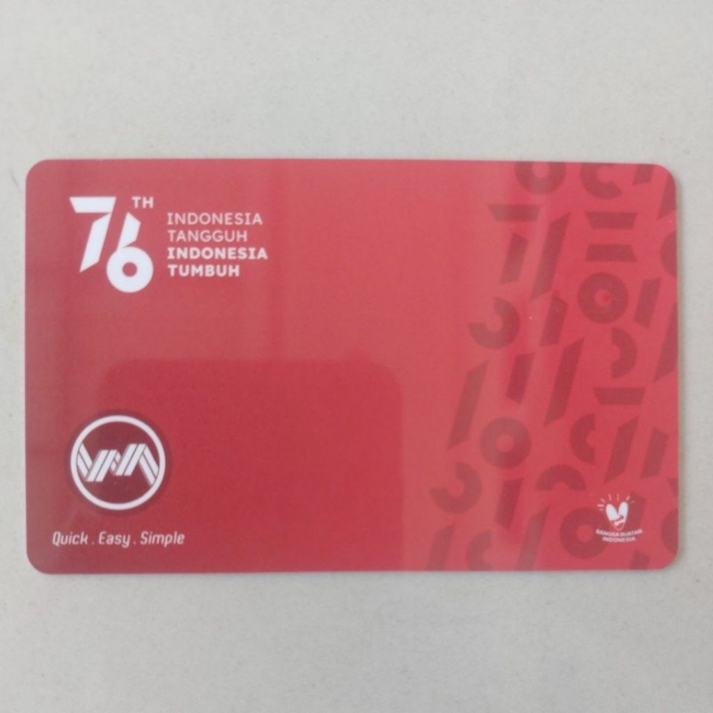 kartu kmt 76 th merah