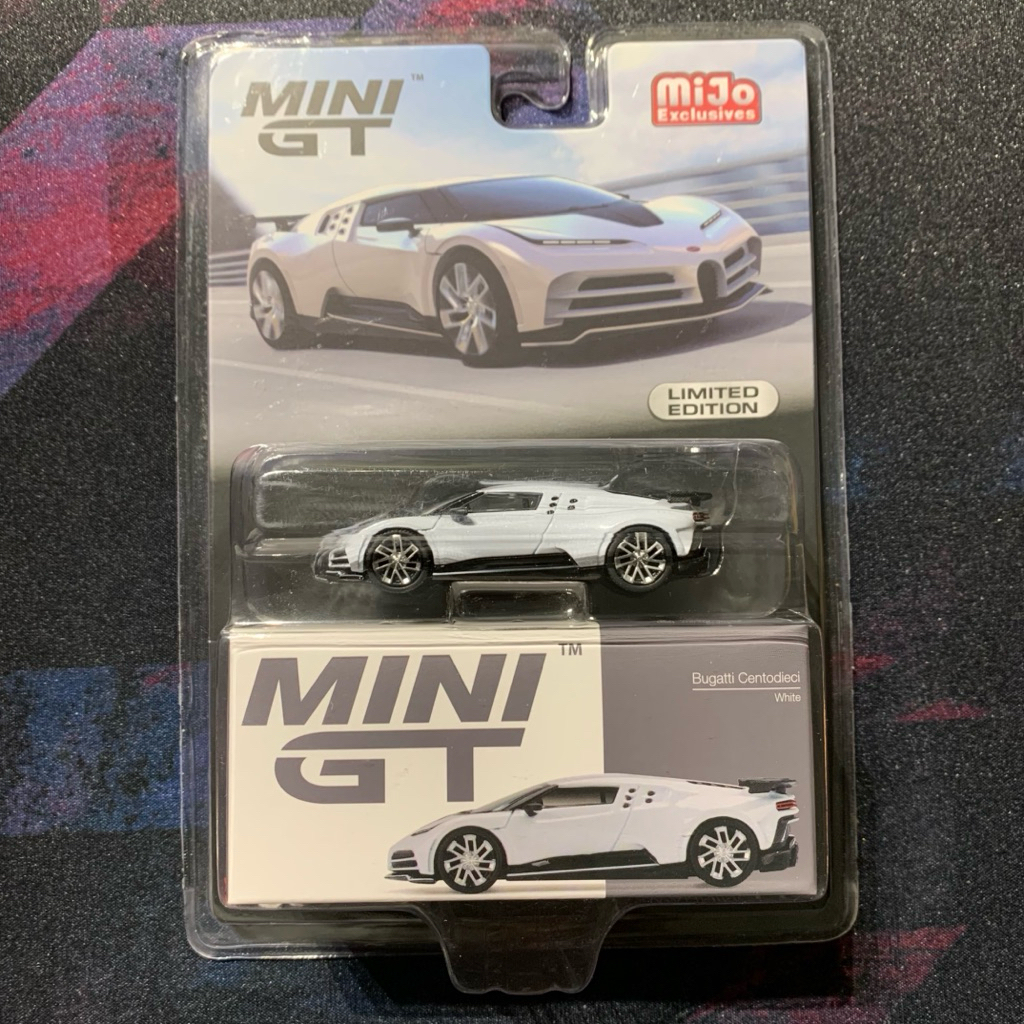 Mini GT Bugatti Centodieci White