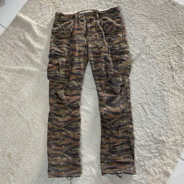 EDWIN TROUSER CARGO  TIGER STRIP LONG PANTS