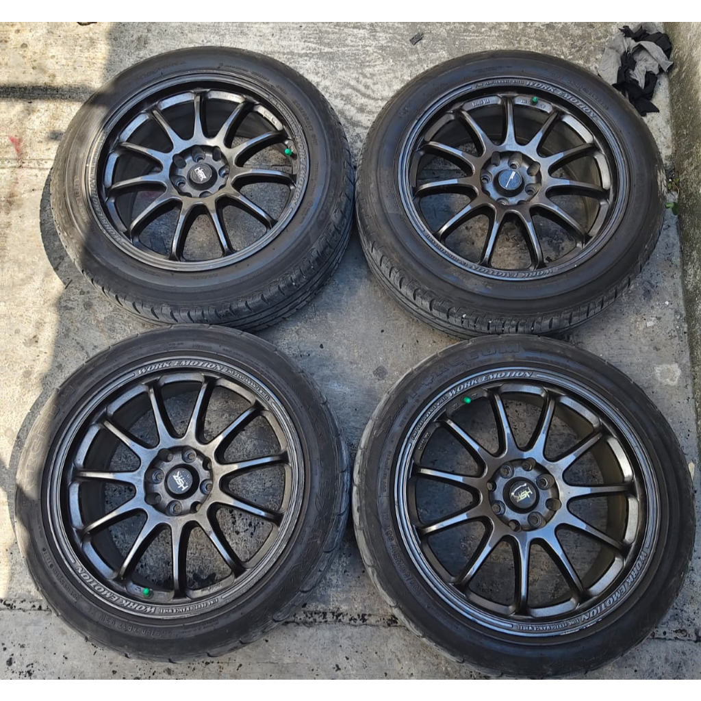 velg bekas mobil  WORK EMOTION  RING 17 4x100 4X114,3 ET40