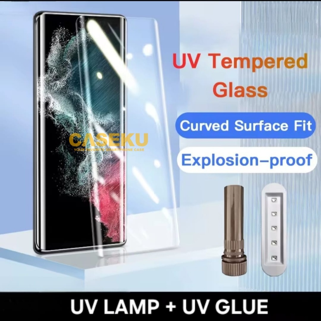 Caseku - Tempered Glass Curve Uv Clear Full Glue for Xiaomi 12 Pro Xiaomi Mix 4  - UVHEN